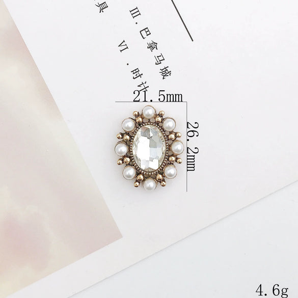 Retro Mobile Phone Case And Shoes Accessories Alloy Electroplating Pearl