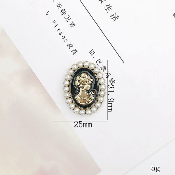 Retro Mobile Phone Case And Shoes Accessories Alloy Electroplating Pearl