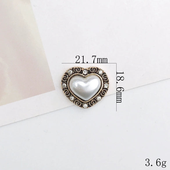 Retro Mobile Phone Case And Shoes Accessories Alloy Electroplating Pearl