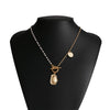 Retro Multi Layer Butterfly Geometric Pearl Diamond Necklace Set For Women Made Of Crystal And Alloy