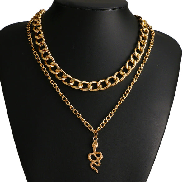 Retro Multi Layer Butterfly Geometric Pearl Diamond Necklace Set For Women Made Of Crystal And Alloy