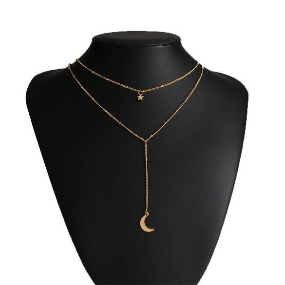Retro Multi Layer Butterfly Geometric Pearl Diamond Necklace Set For Women Made Of Crystal And Alloy