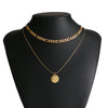 Retro Multi Layer Butterfly Geometric Pearl Diamond Necklace Set For Women Made Of Crystal And Alloy
