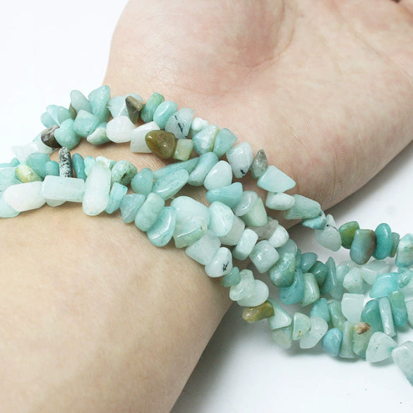 Retro Natural Agate Crystal Gravel Perforated Loose Beads For Handmade Bracelet And Necklace Diy Jewelry Making