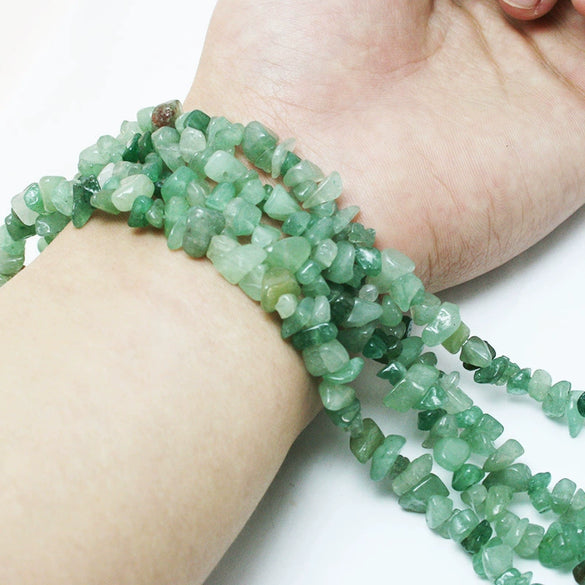 Retro Natural Agate Crystal Gravel Perforated Loose Beads For Handmade Bracelet And Necklace Diy Jewelry Making