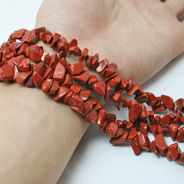 Retro Natural Agate Crystal Gravel Perforated Loose Beads For Handmade Bracelet And Necklace Diy Jewelry Making