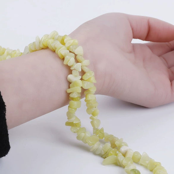 Retro Natural Agate Crystal Gravel Perforated Loose Beads For Handmade Bracelet And Necklace Diy Jewelry Making