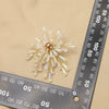 Retro Natural Pearl And Crystal Geometric Branch Earrings With Electroplated Finish For Women