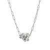 Retro Necklace Copper Heart Shape One Arrow Through The Heart Pattern Paper Clip Chain Electroplating