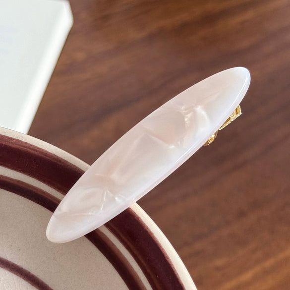 Retro Oval Duckbill Hairpin Side Clip For Women Acetic Acid Handmade Hair Accessories