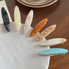 Retro Oval Duckbill Hairpin Side Clip For Women Acetic Acid Handmade Hair Accessories