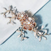 Retro Palace Style Bridal Hair Comb With Pearl Flower Design Elegant Handmade Woven Wedding Headwear Accessory For Women