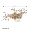 Retro Palace Style Bridal Hair Comb With Pearl Flower Design Elegant Handmade Woven Wedding Headwear Accessory For Women