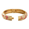 Retro Palace Style Enamel Butterfly Cloisonne Hollow Copper Alloy Bracelet With Electroplating