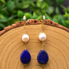 Retro Pearl Earrings 925 Silver Needle With Geometric Animal Zodiac Patterns For Girls