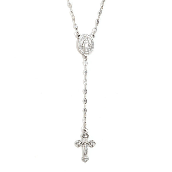 Retro Personality Explosive Women's Necklace Pendant With Notre Dame Cross Lip Chain Stainless Steel 18K Gold Plated Geometric Pattern