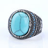 Retro Personalized Geometric Titanium Steel Men's Ring