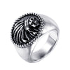 Retro Pirate Geometric Stainless Steel Ring For Men With Polishing Treatment