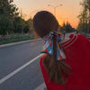 Retro Plaid Ribbon Hair Scarf Tie Long Hair Band Fashion Hair Accessory For Women