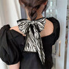 Retro Plaid Ribbon Hair Scarf Tie Long Hair Band Fashion Hair Accessory For Women