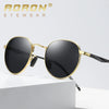 Retro Polarized Round Sunglasses Full Frame Metal Frame Unisex Colorful Reflective Sunshade Mirror
