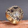 Retro Polished Stainless Steel Skull Ring For Unisex Gothic Fashion Statement Jewelry