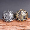 Retro Polished Stainless Steel Skull Ring For Unisex Gothic Fashion Statement Jewelry