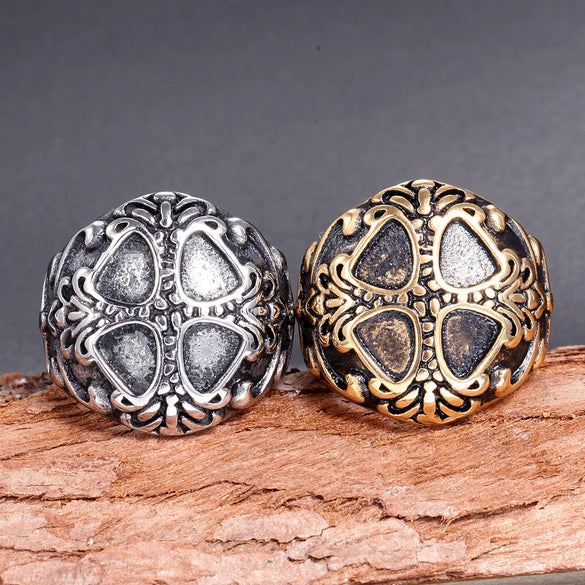 Retro Polished Stainless Steel Skull Ring For Unisex Gothic Fashion Statement Jewelry
