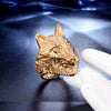 Retro Polished Titanium Steel Wolf Head Ring For Men And Women Uninlaid Stainless Steel Statement Jewelry