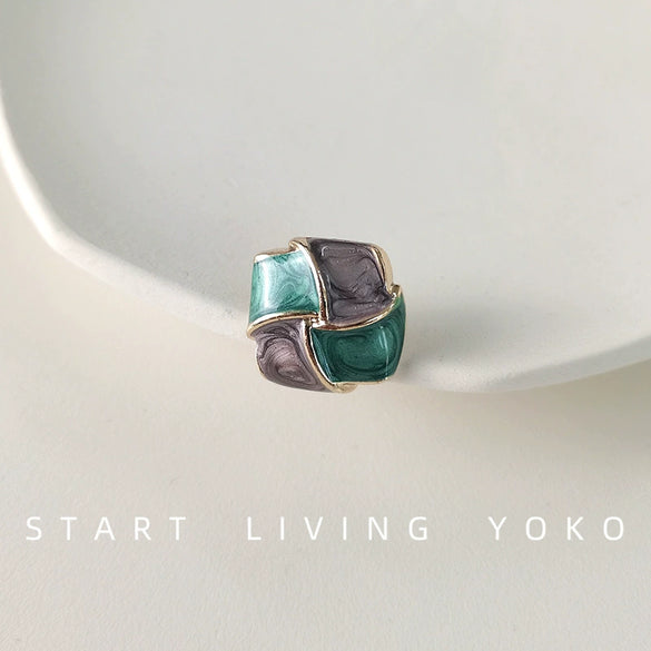 Retro Polygon Alloy Shank Buttons For Coats Sweaters Knitwear And Dresses Decorative Metal Garment Buttons