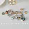 Retro Polygon Alloy Shank Buttons For Coats Sweaters Knitwear And Dresses Decorative Metal Garment Buttons