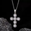 Retro Punk Cross Copper Geometric Pendant Necklace With Electroplating O Subchain For Unisex