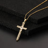 Retro Punk Cross Copper Geometric Pendant Necklace With Electroplating O Subchain For Unisex