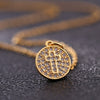 Retro Punk Cross Copper Geometric Pendant Necklace With Electroplating O Subchain For Unisex