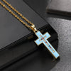 Retro Punk Cross Copper Geometric Pendant Necklace With Electroplating O Subchain For Unisex