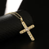 Retro Punk Cross Copper Geometric Pendant Necklace With Electroplating O Subchain For Unisex