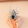 Retro Punk Dark Style Adjustable Alloy Spider Ring For Women With Electroplated Geometric Simple Design