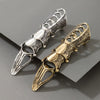 Retro Punk Geometric Alloy Long Joint Ring With Pointed Four Section Design Electroplated Unisex Fashion Jewelry