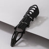 Retro Punk Geometric Alloy Long Joint Ring With Pointed Four Section Design Electroplated Unisex Fashion Jewelry