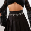 Retro Punk Metal Mushroom Crescent Heartshaped Waist Chain Body Chain For Female