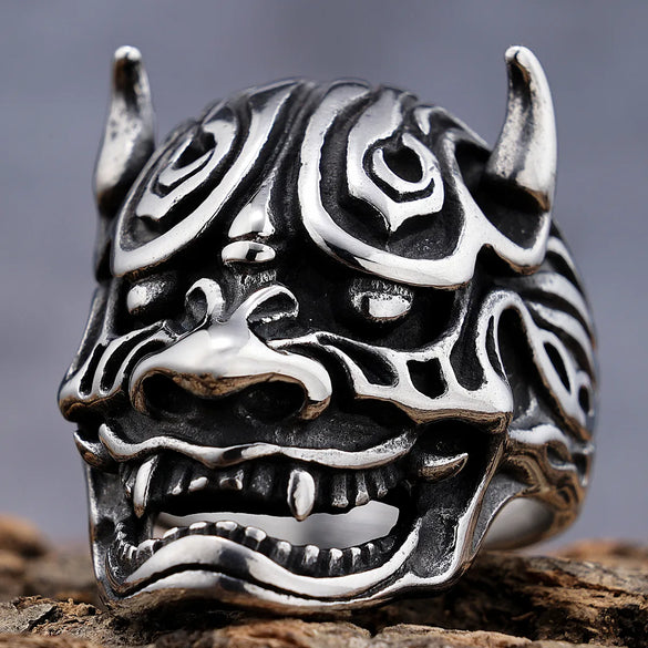 Retro Punk Skull 304 Stainless Steel Halloween Men'S Rings