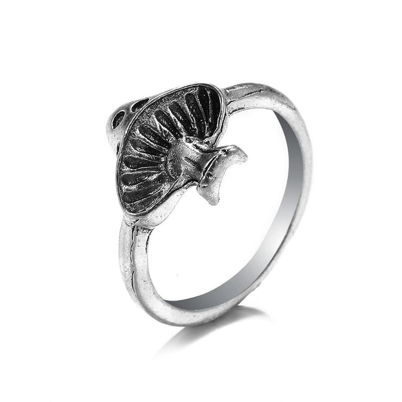 Retro Punk Style Alloy Cast Ring