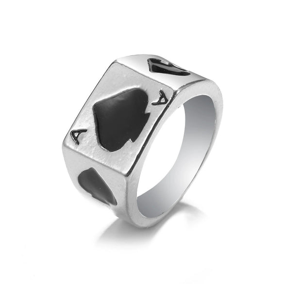 Retro Punk Style Alloy Cast Ring