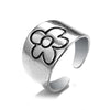 Retro Punk Style Alloy Cast Ring