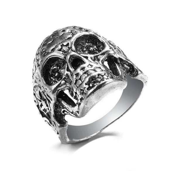 Retro Punk Style Alloy Cast Ring