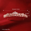 Retro Rhinestone Drop Shape Bridal Crown Electroplated Minimalist Party Headdress For Women Wedding And Birthday Gift Accessory
