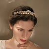 Retro Rhinestone Drop Shape Bridal Crown Electroplated Minimalist Party Headdress For Women Wedding And Birthday Gift Accessory