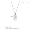 Retro Romantic Rose Flower Pendant Necklace For Women Gold Plated Titanium Steel Round Floral Collarbone Chain