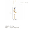 Retro Romantic Rose Flower Pendant Necklace For Women Gold Plated Titanium Steel Round Floral Collarbone Chain