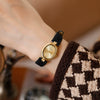 Retro Round Alloy Belt Women's Watch With Mineral Strengthened Mirror And Stainless Steel Clasp